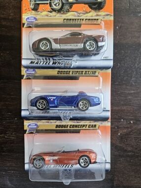 3 NWT 1999 Matchbox "Car Shows" Cars
